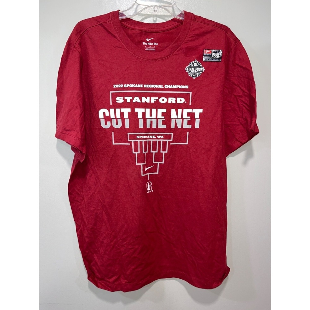 Nike Women's Short Sleeve T-Shirt‎ Size XL Red Sandford Cut the Net Basketball